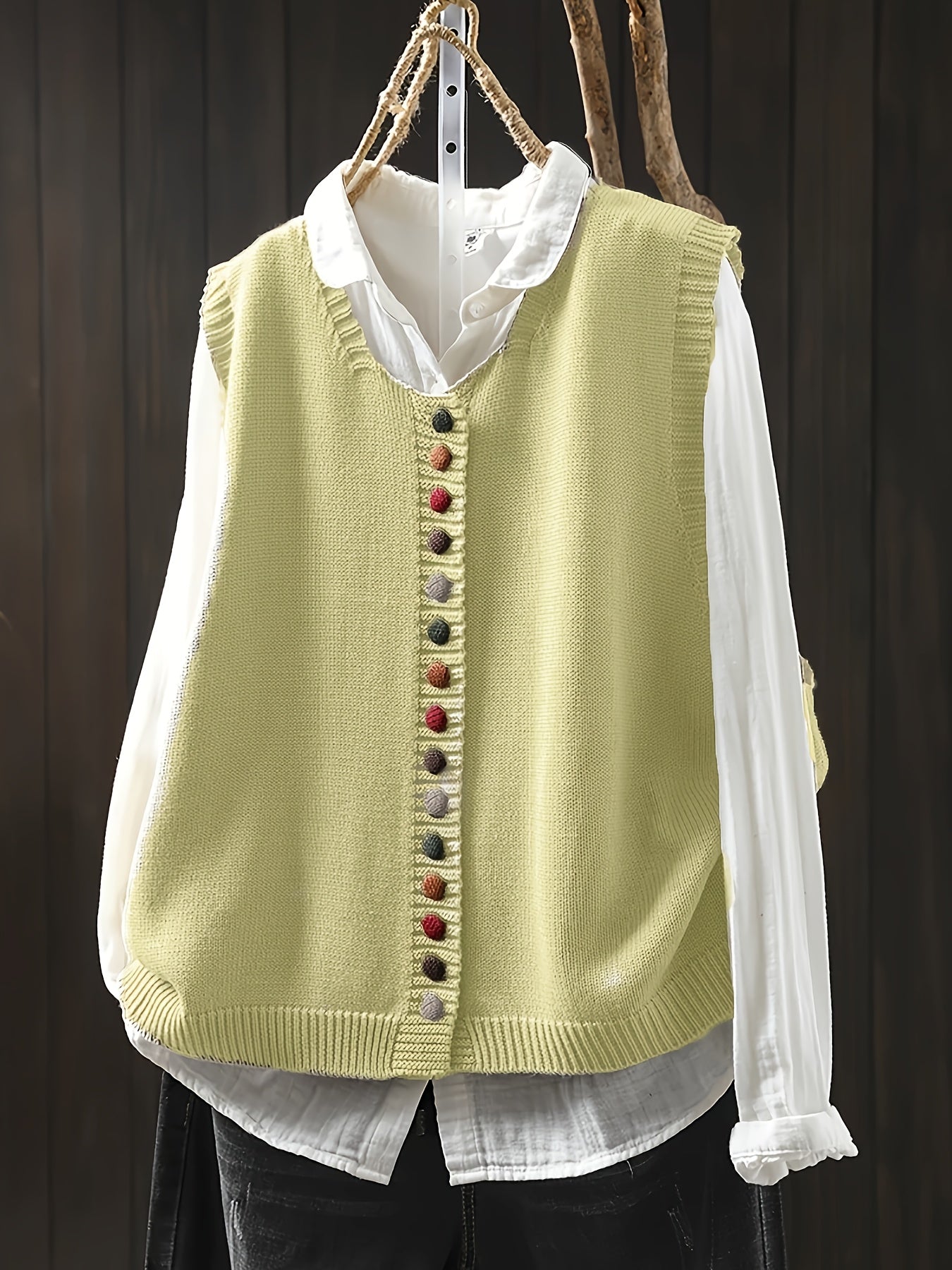 Ditte | Stilvolle Lässige Strickweste