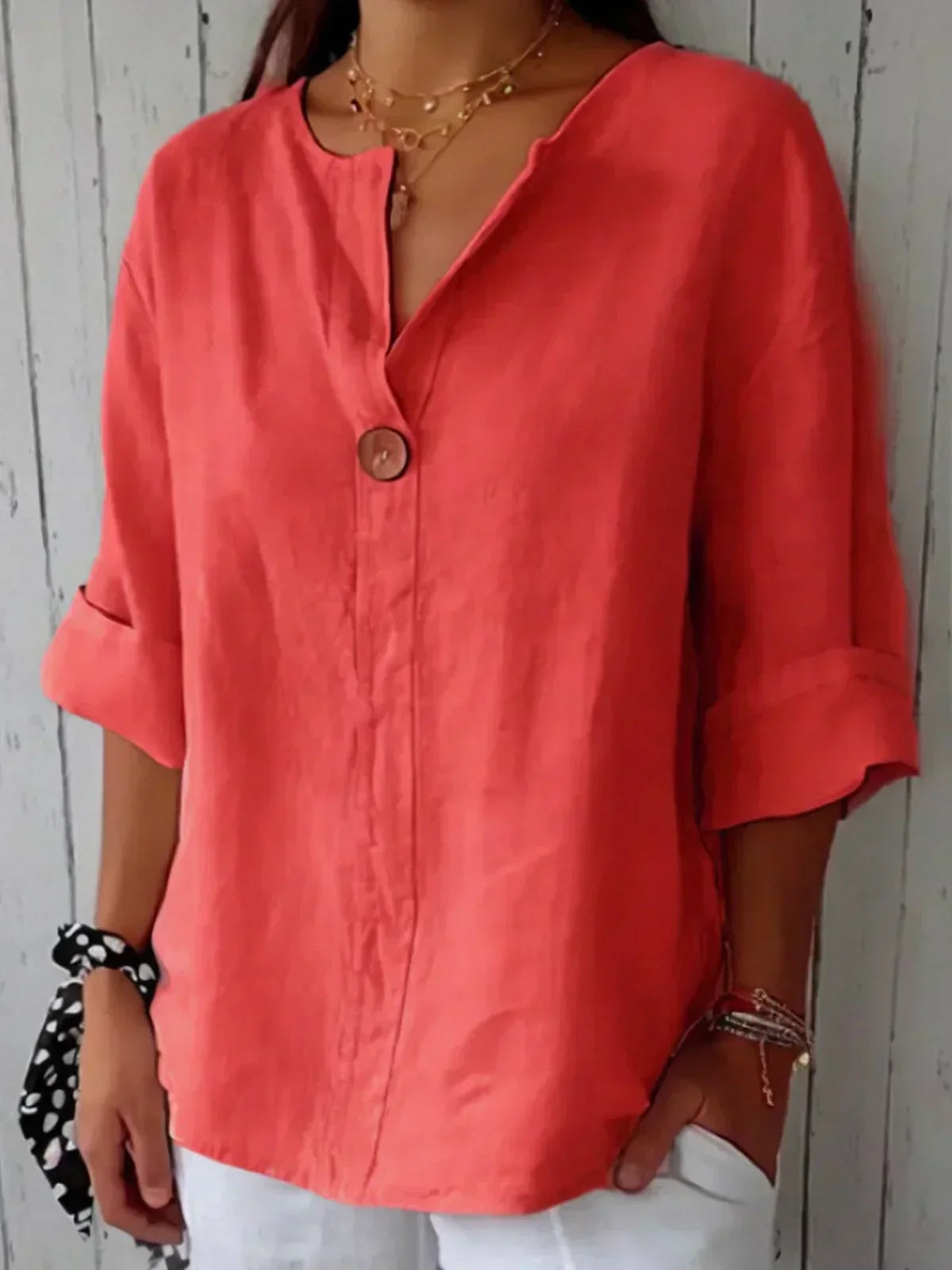 Irina™ | Legere V-Ausschnitt Bluse