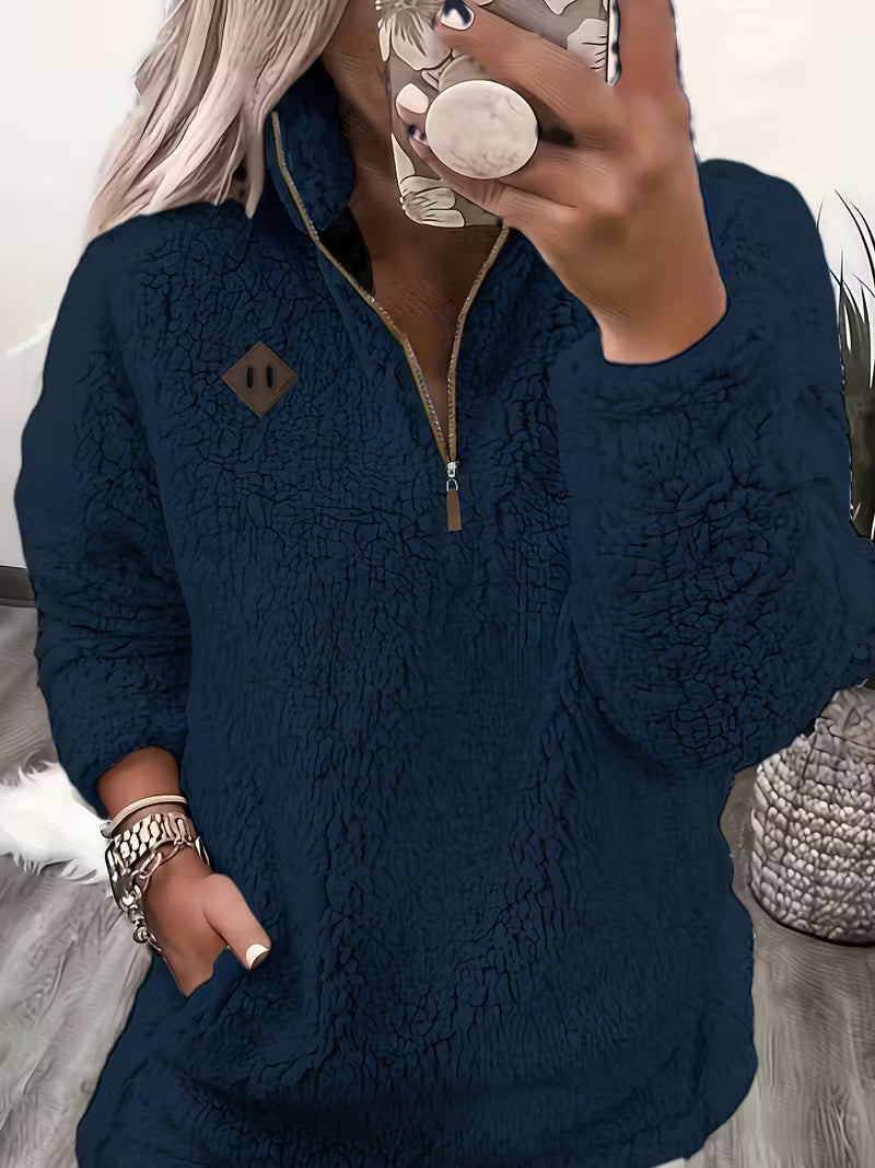 Humera™ | Eleganter Reißverschluss-Pullover+
