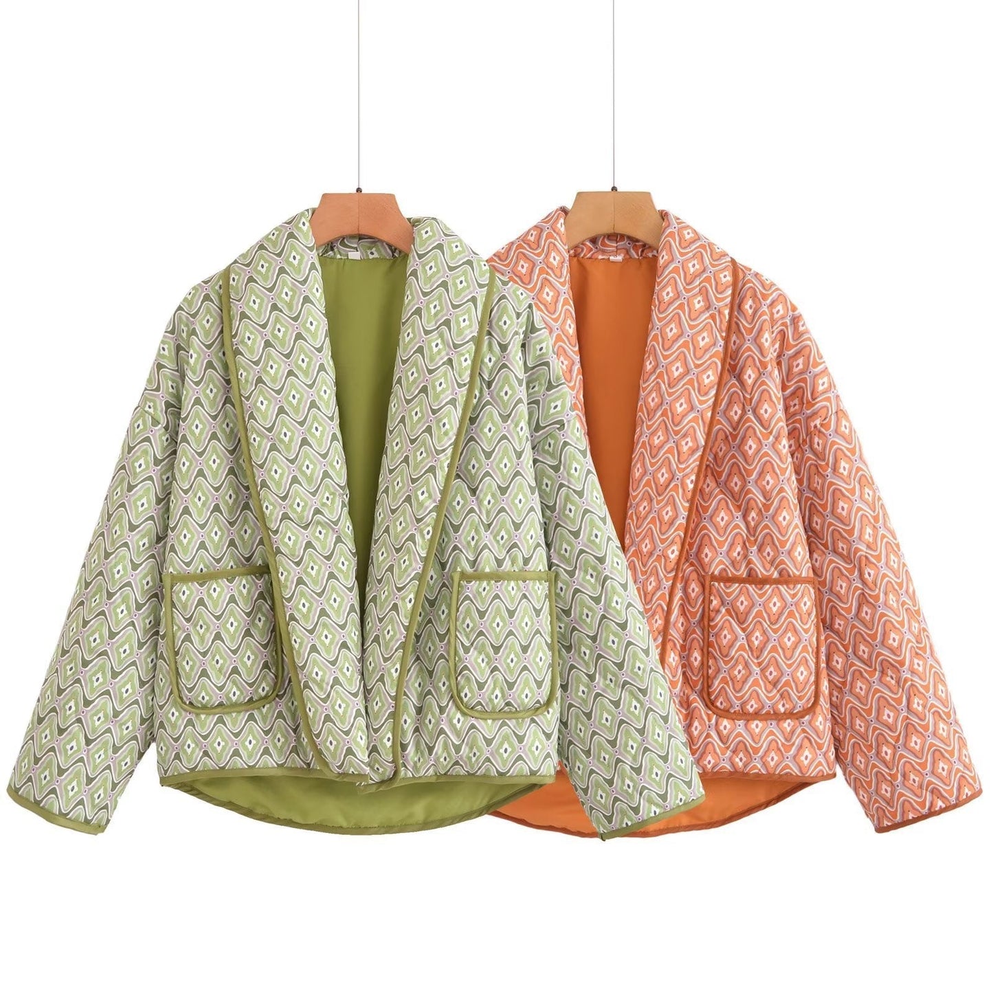 Maya | Gesteppte Wickeljacke