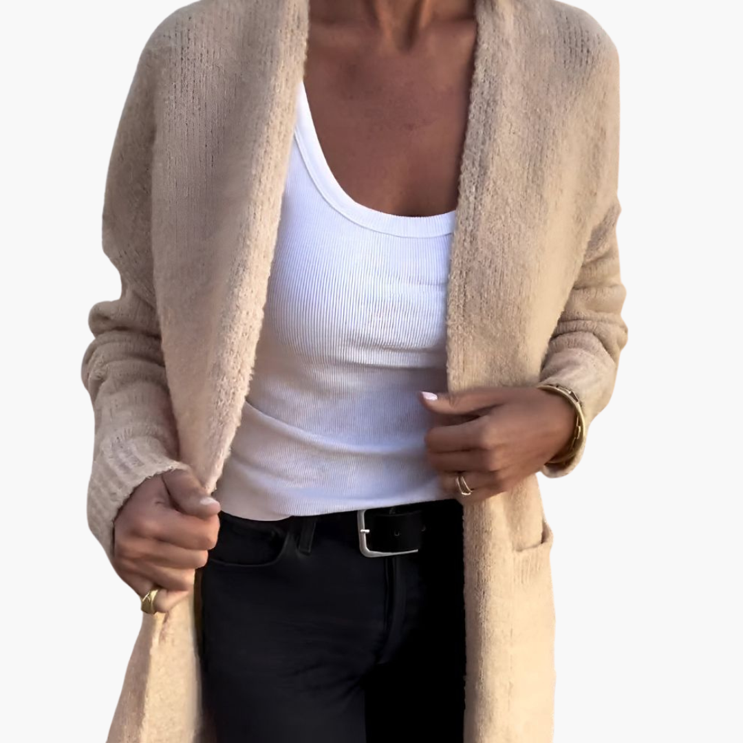 Holly | Lässiger Strick-Cardigan mit Taschen