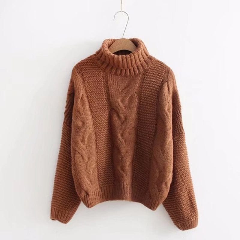 Camden Bequeme-Rollkragenpullover mit Twist-Muster