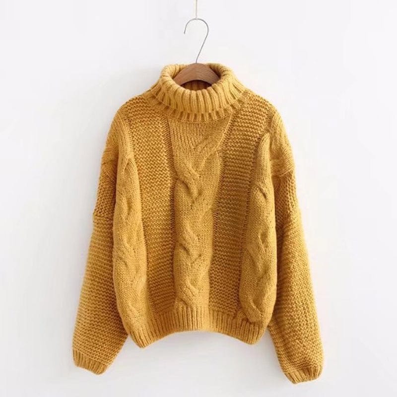 Camden Bequeme-Rollkragenpullover mit Twist-Muster