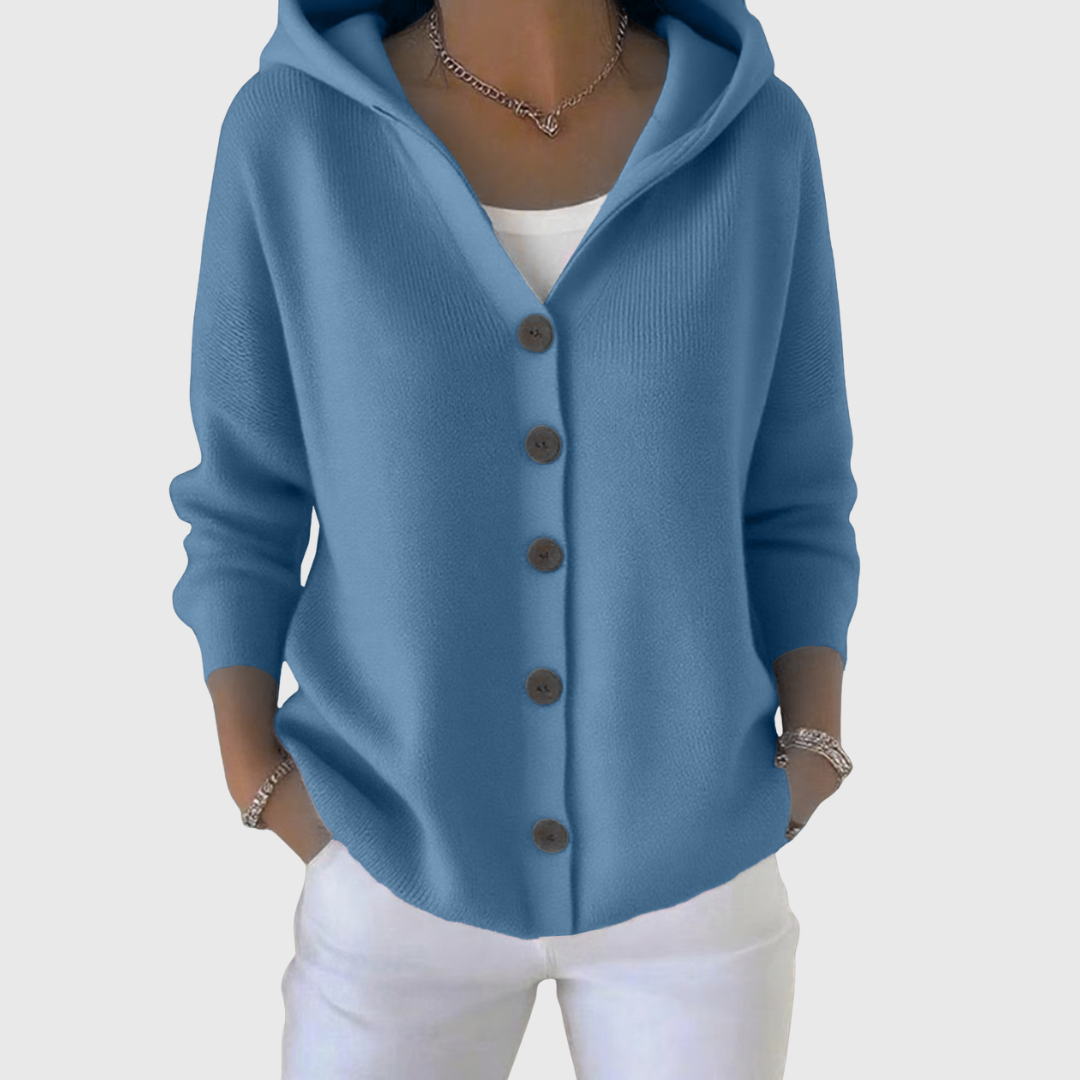 Sophie | Stilvolle Kapuzenstrickjacke
