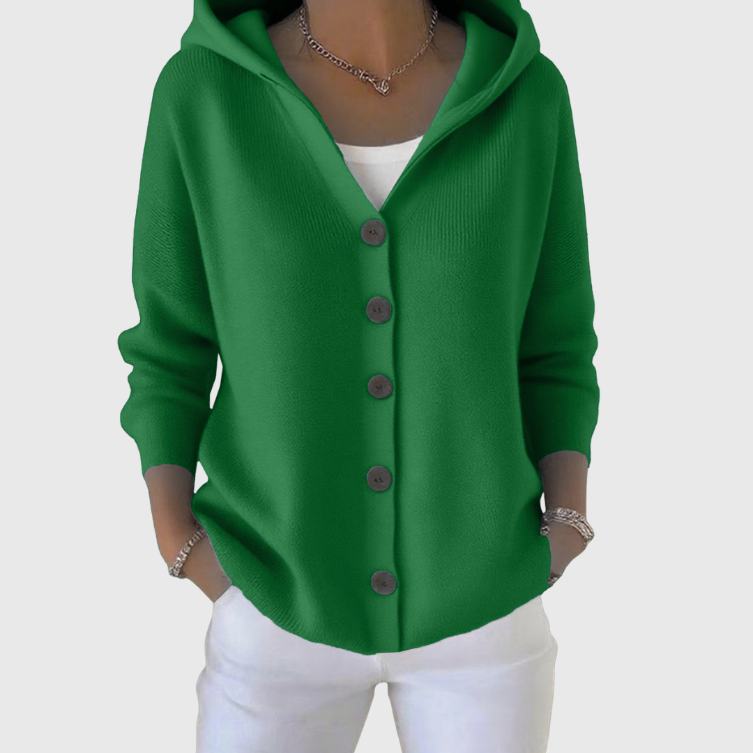 Sophie | Stilvolle Kapuzenstrickjacke