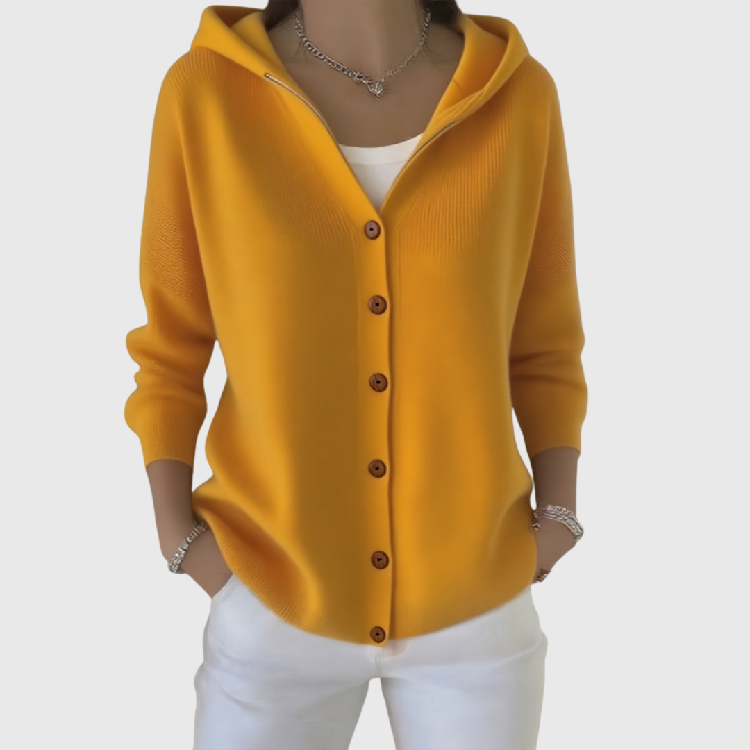 Sophie | Stilvolle Kapuzenstrickjacke
