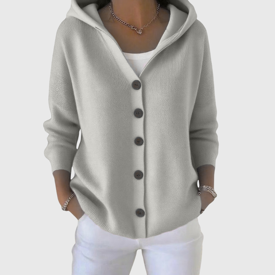 Sophie | Stilvolle Kapuzenstrickjacke