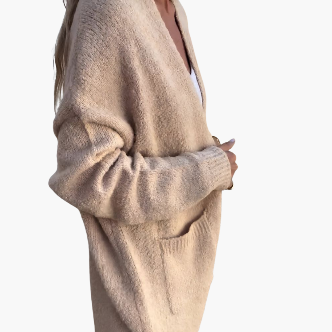 Holly | Lässiger Strick-Cardigan mit Taschen