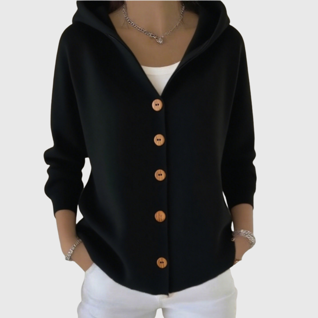 Sophie | Stilvolle Kapuzenstrickjacke