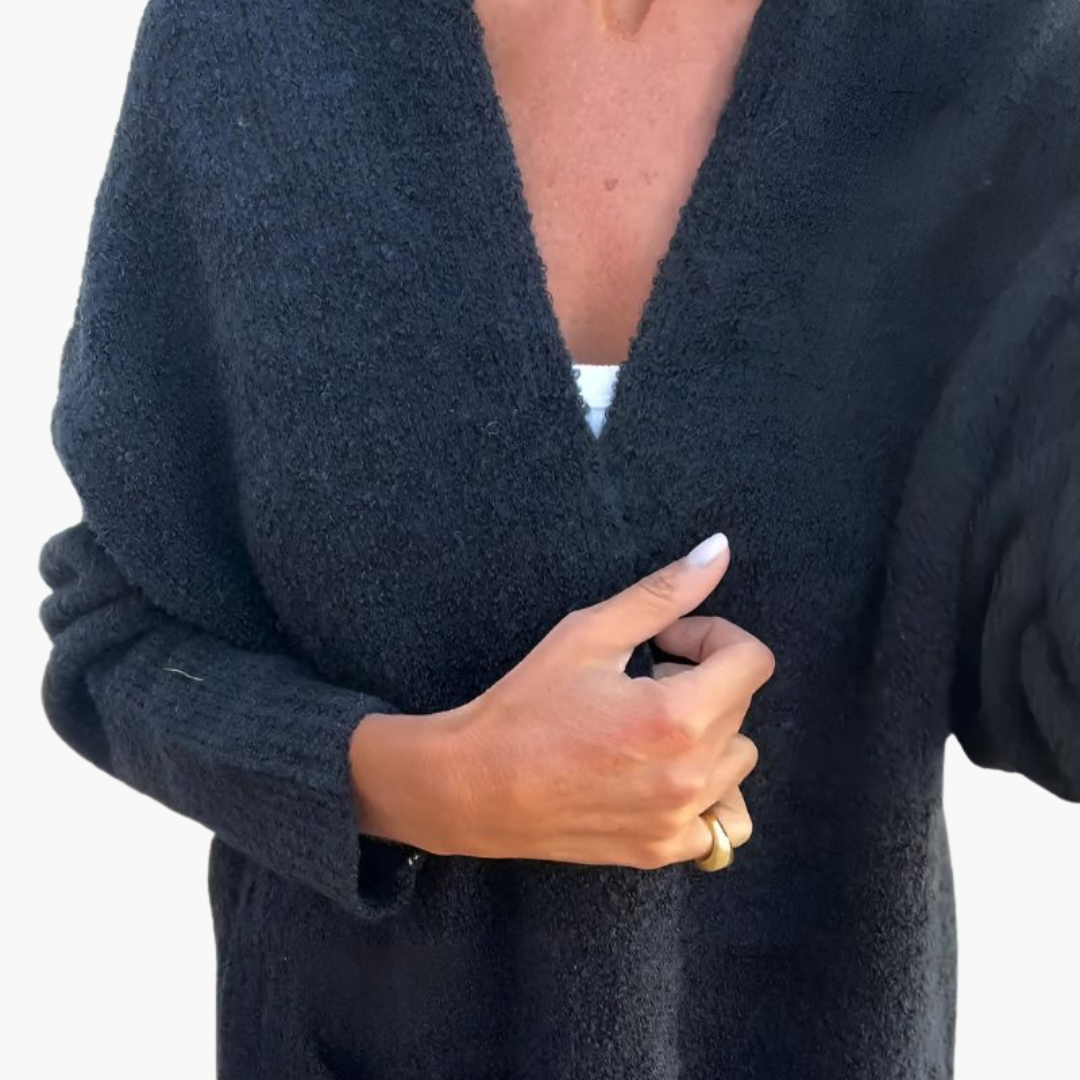 Holly | Lässiger Strick-Cardigan mit Taschen