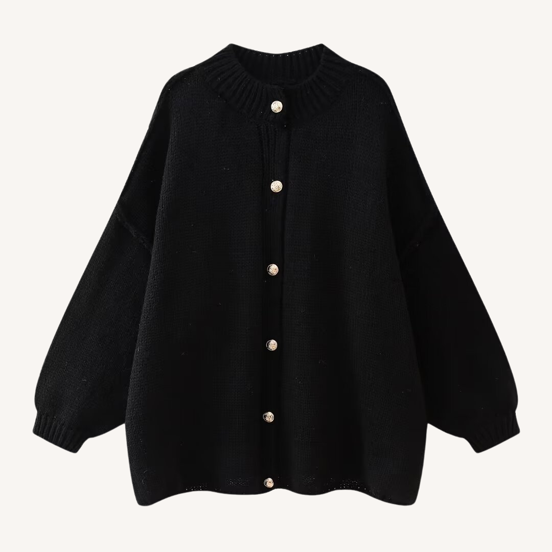 Petty | Rundhals Gestrickter Cardigan