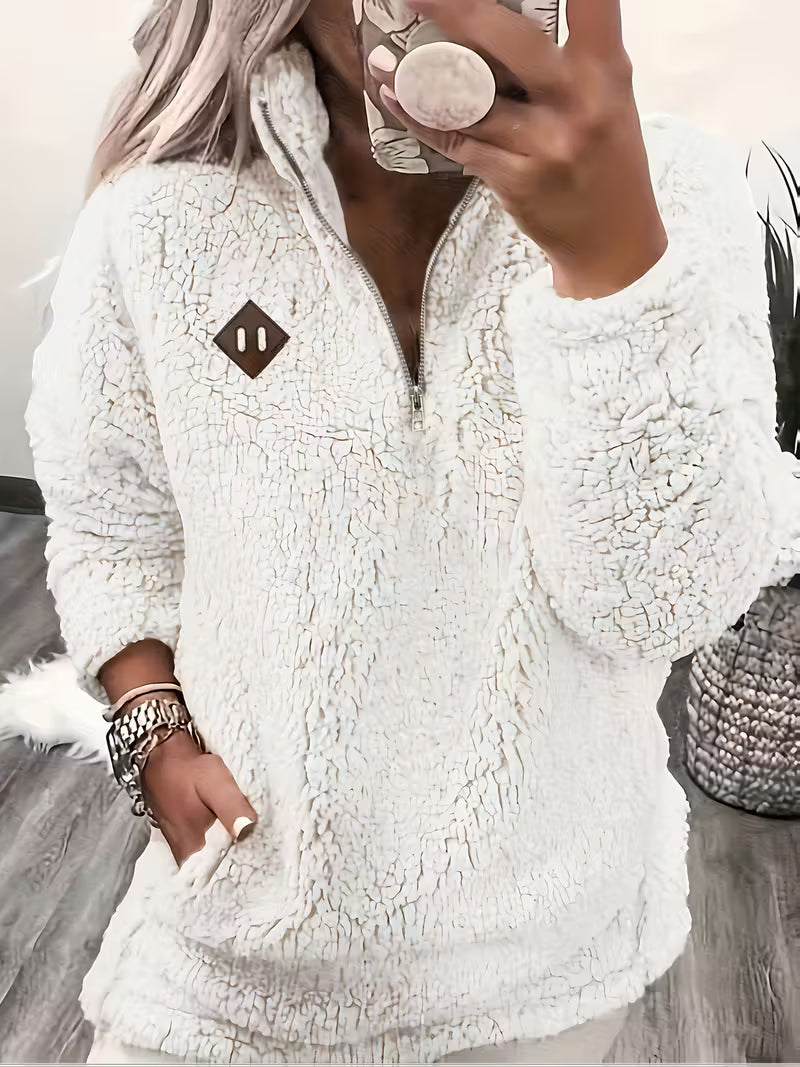 Humera™ | Eleganter Reißverschluss-Pullover+