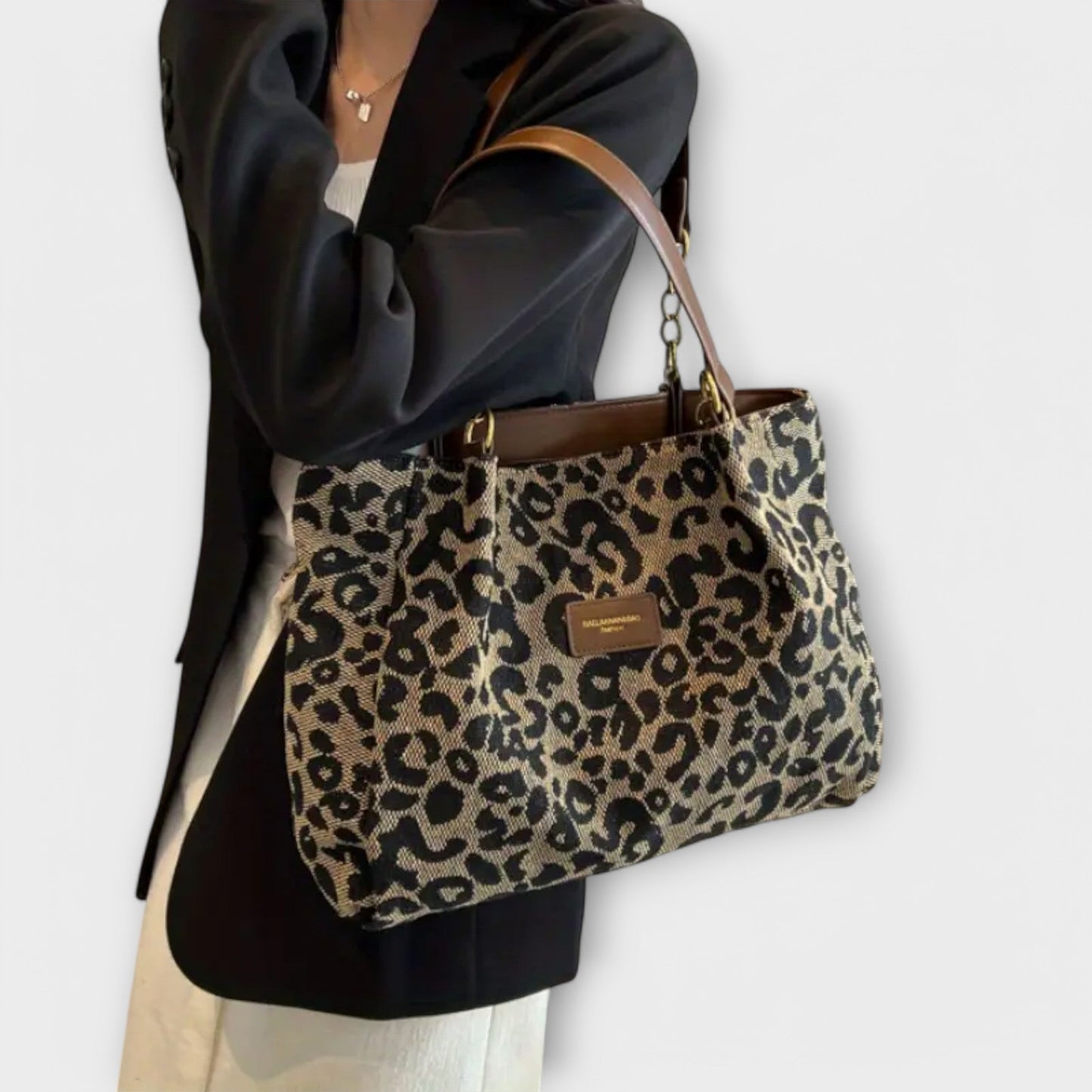 Serene | Leoparden-Canvas-Tragetasche