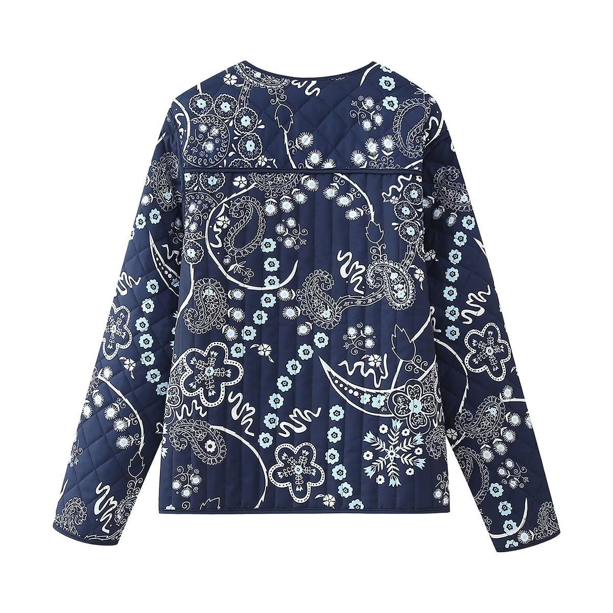 Luna™ - Vintage Floral Gequilteter Baumwollmantel