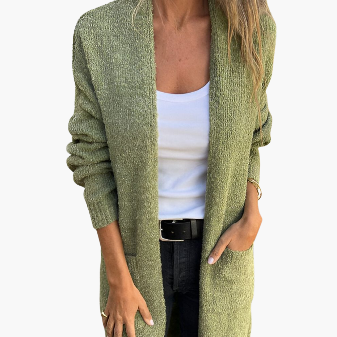 Holly | Lässiger Strick-Cardigan mit Taschen