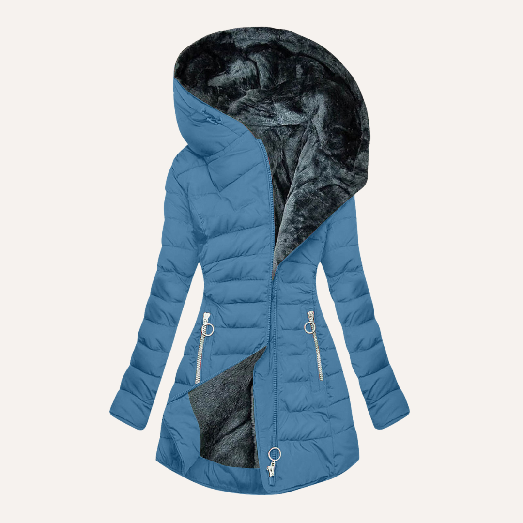 Gina | Daunenjacke mit Fellfutter