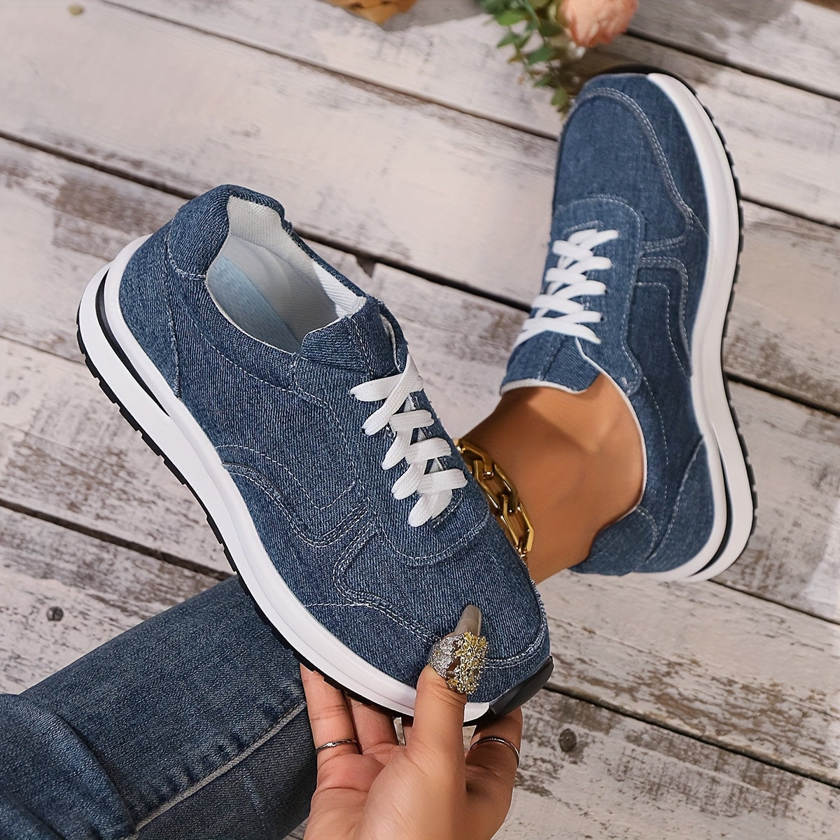 CÉLINE | ORTHOPÄDISCHE DENIM-SNEAKER