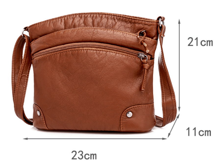 Freya – Leder-Schultertasche