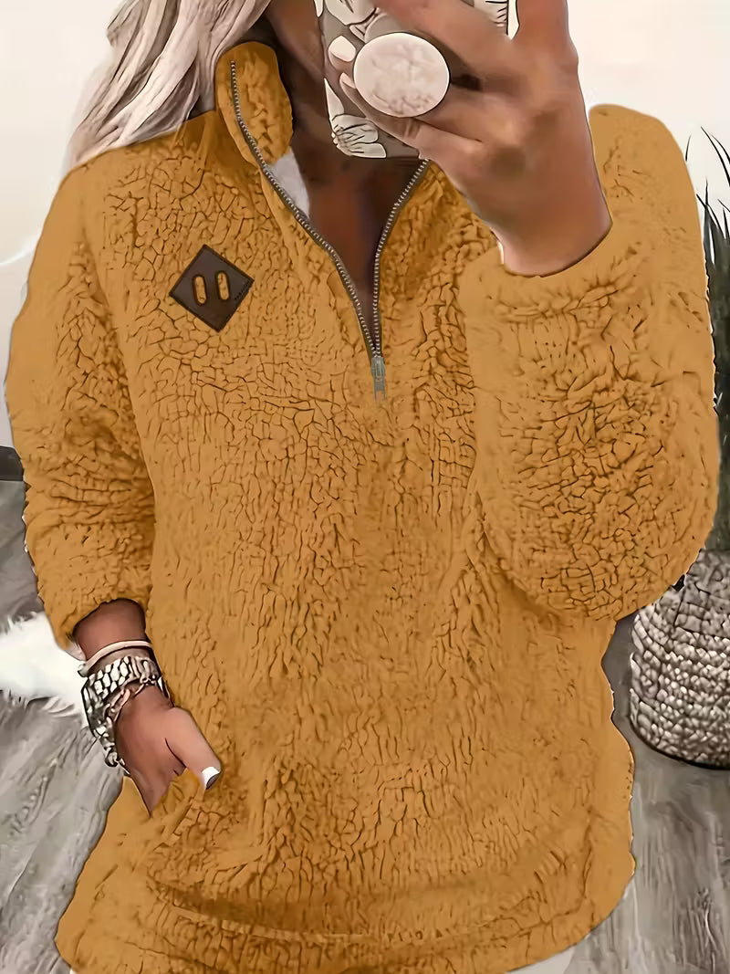 Humera™ | Eleganter Reißverschluss-Pullover+