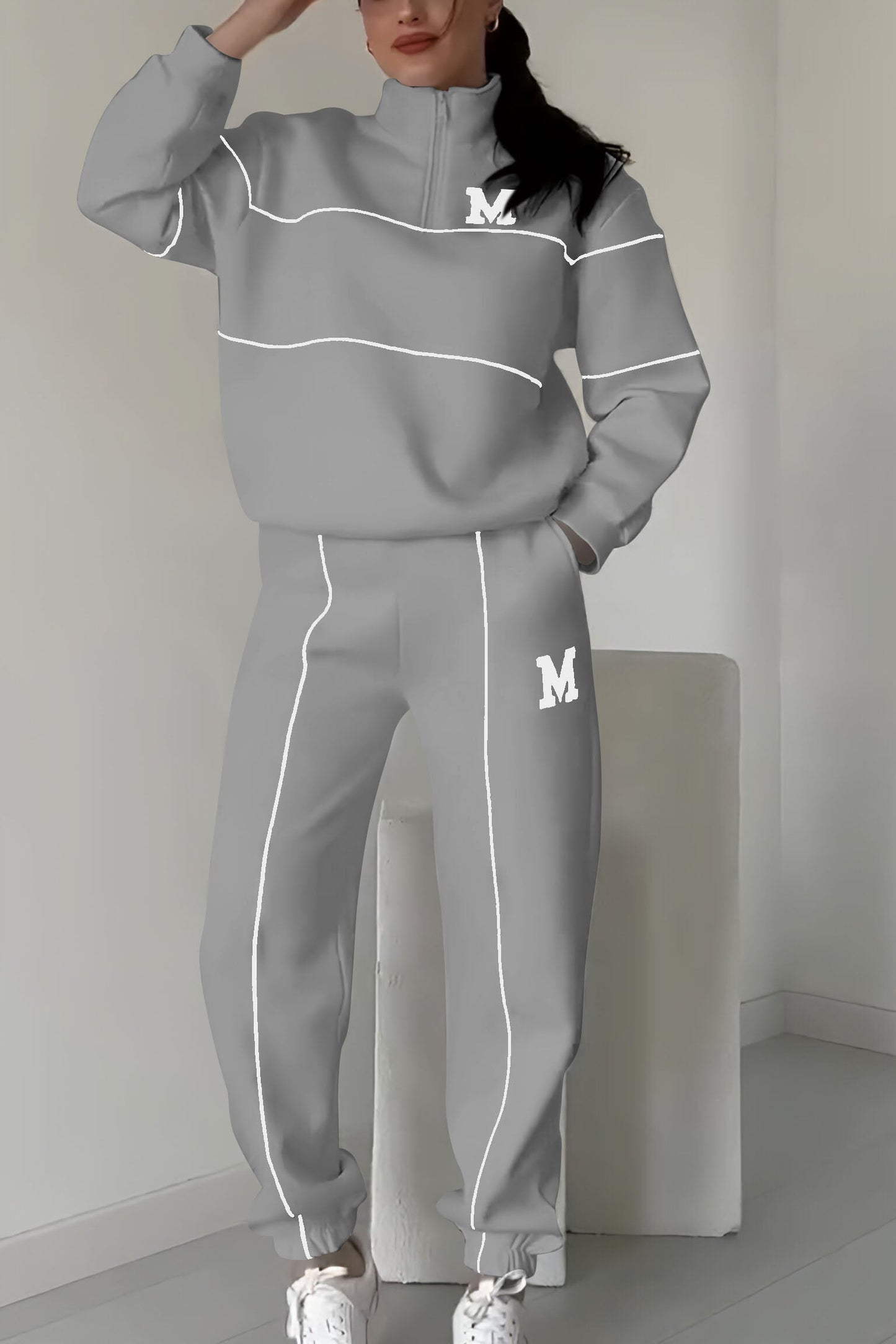 Thalynnae | Komfortables Pullover- und Hosen-Set