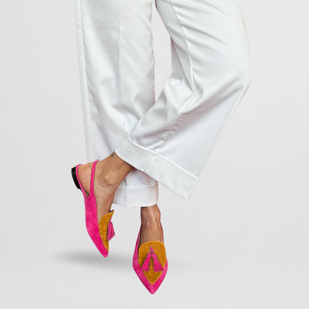 Layla | Farbenfrohe Spitz-Loafer