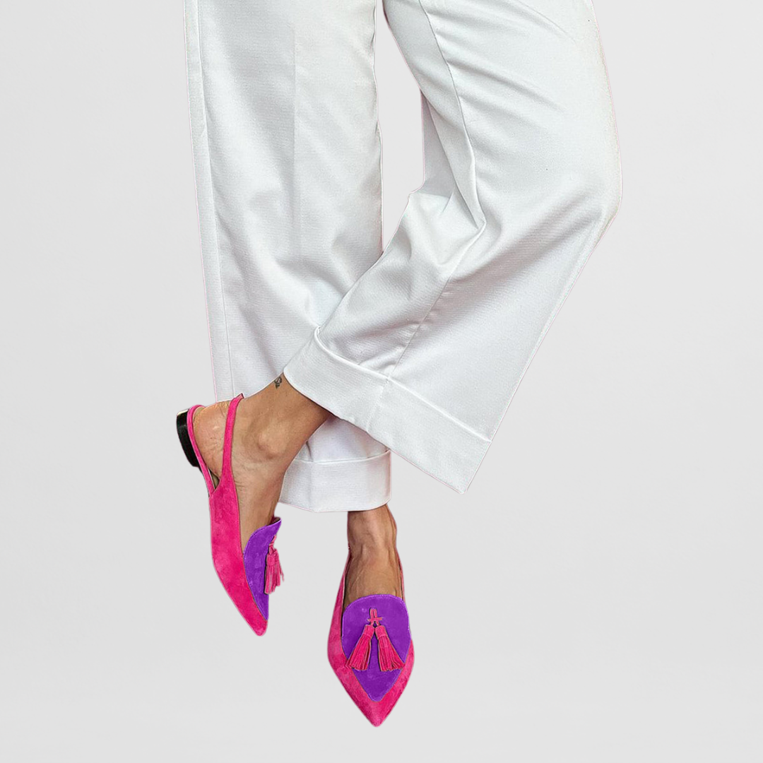 Layla | Farbenfrohe Spitz-Loafer
