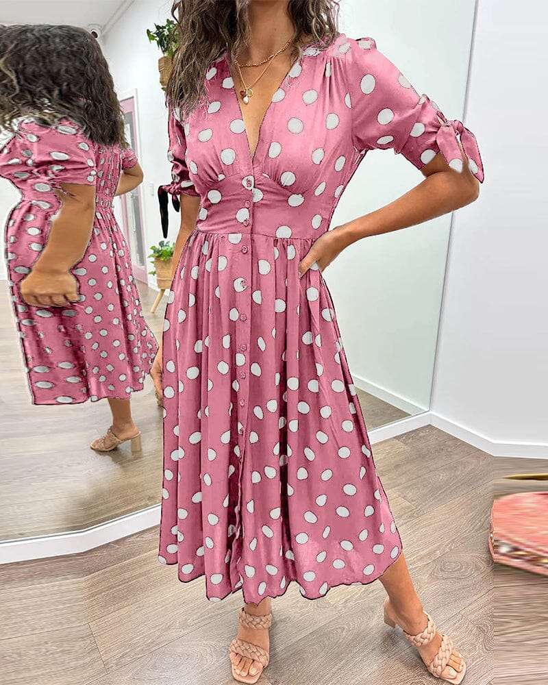 GISELLE I GEPUNKTETEM MIDIKLEID