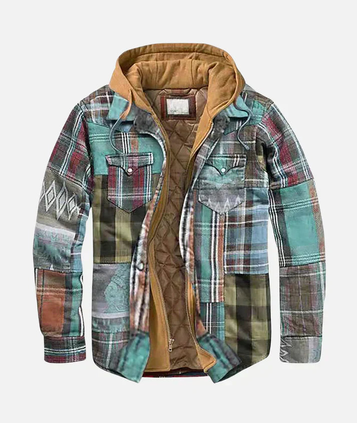 Alain – Patchwork-Karo-Jacke