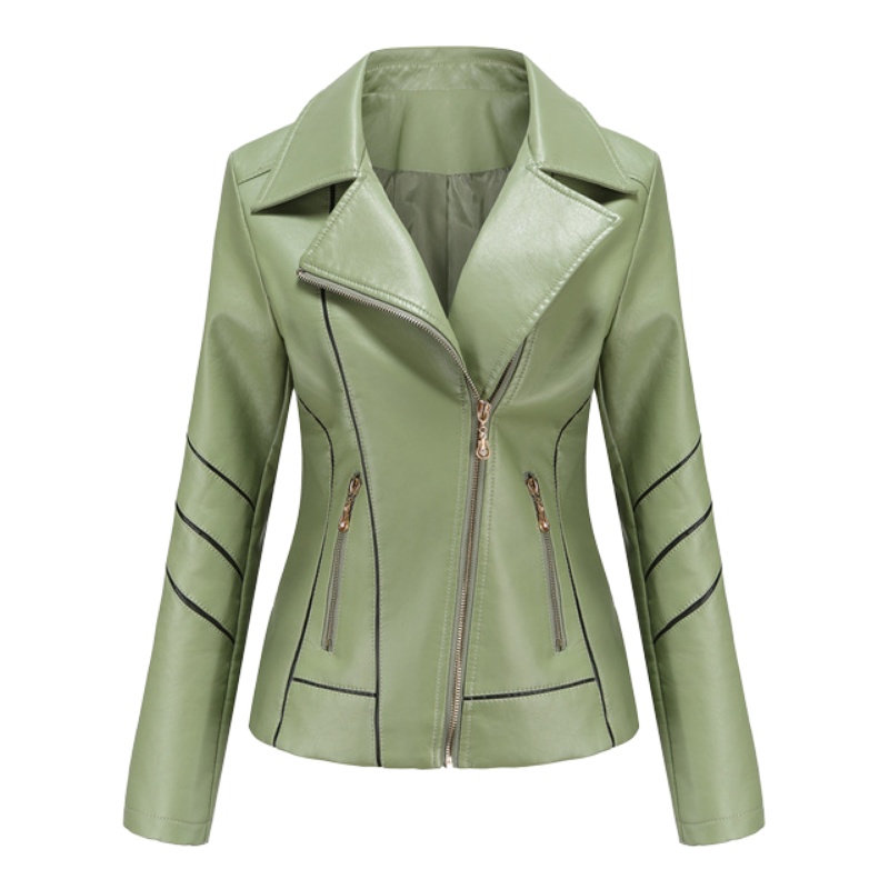 HANNIE - Stilvolle Leder Sommerjacke