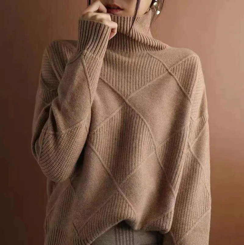Jorinde | Strickpullover mit hohem Kragen