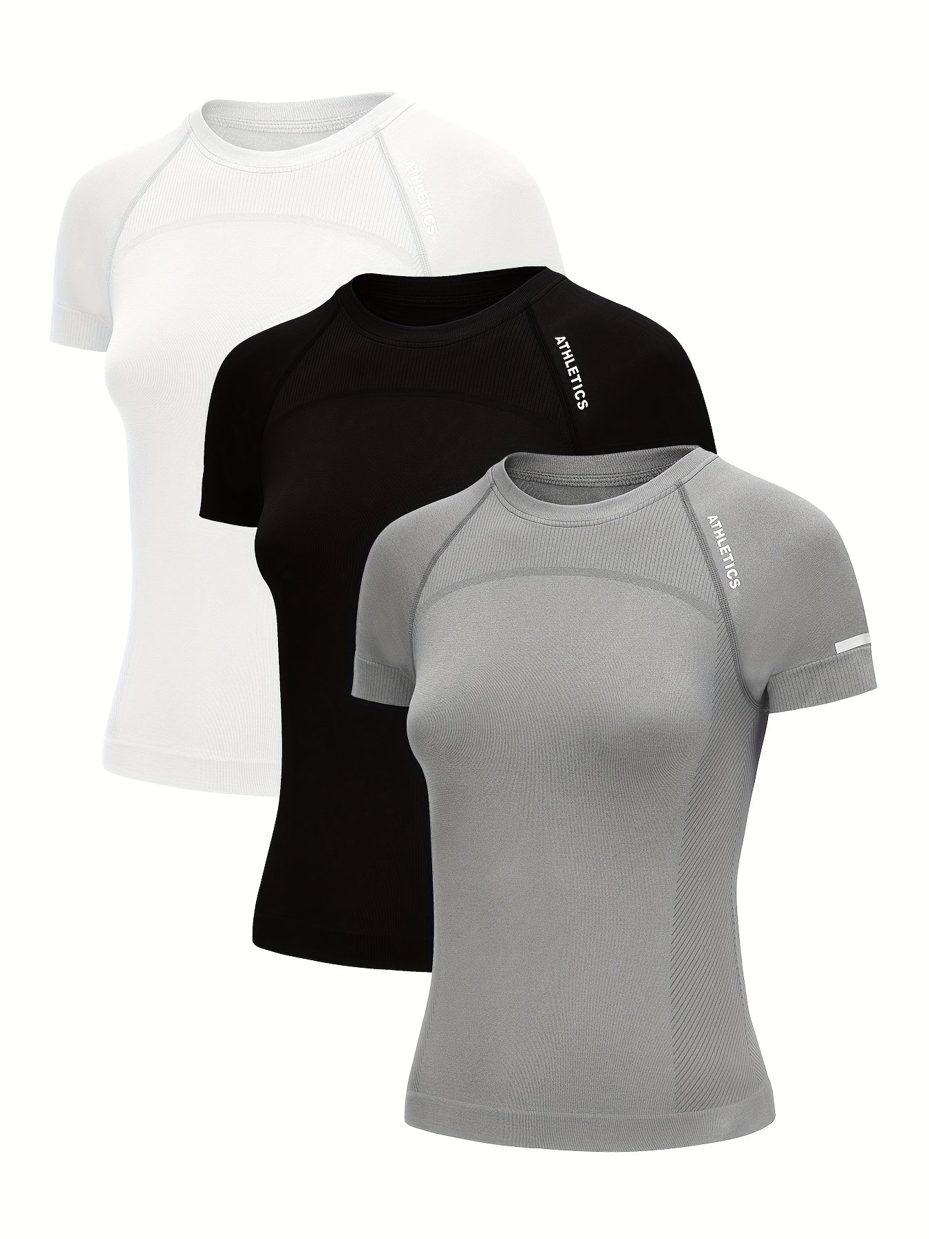 Active Flow Damen Sport T-Shirt Set (3er Pack)