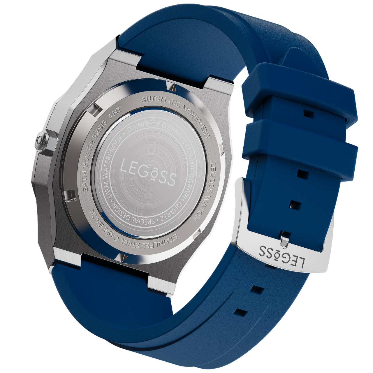 LEGOSS Uhr Blau Edition Arabische Zahlen