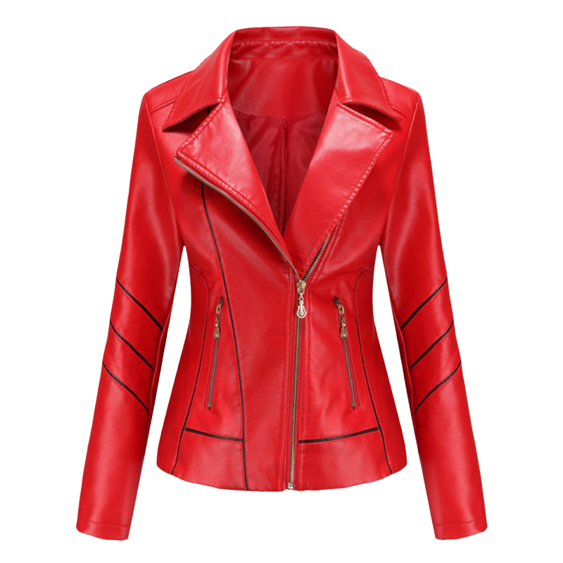HANNIE - Stilvolle Leder Sommerjacke