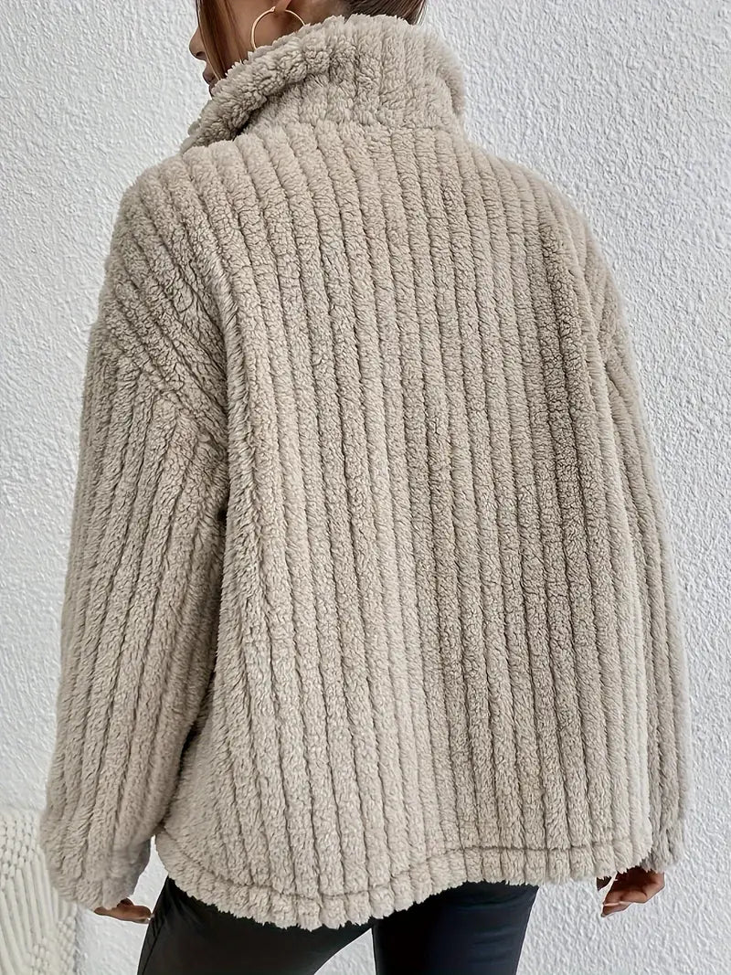 NOVA™ | Wendbarer Samt-Cardigan mit Knopfleiste