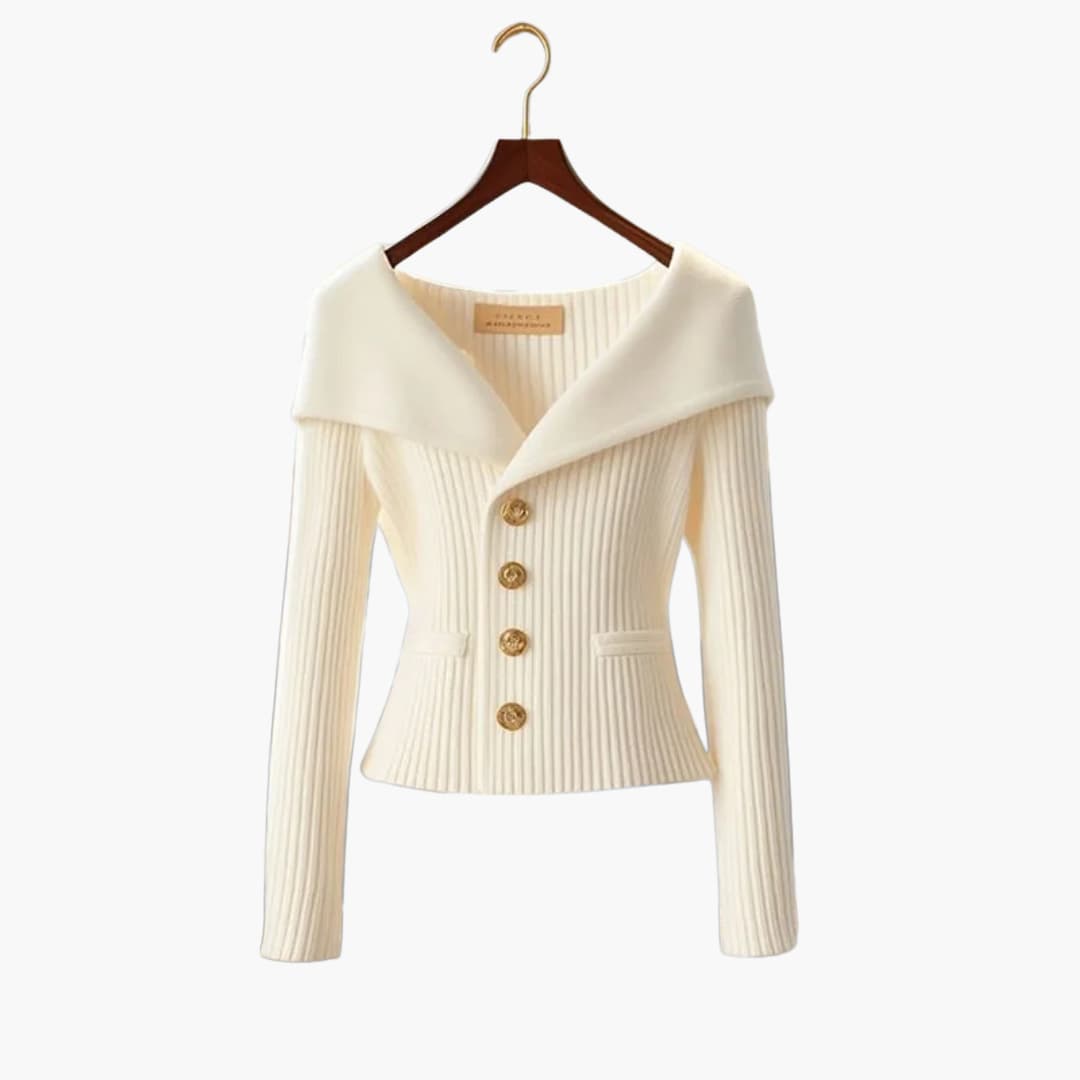 KIM™ - Gerippter Cardigan mit Knopfleiste