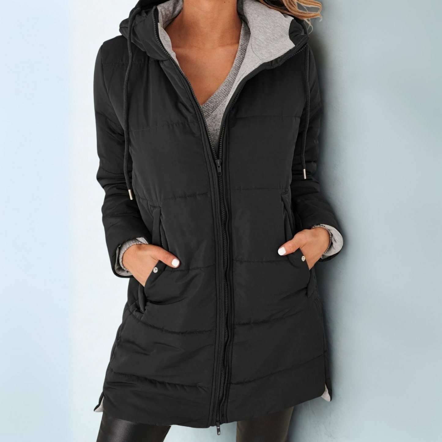 Daniela | Lässige Steppjacke mit Kapuze
