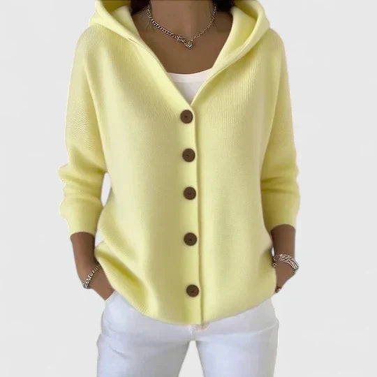 Sophie | Stilvolle Kapuzenstrickjacke