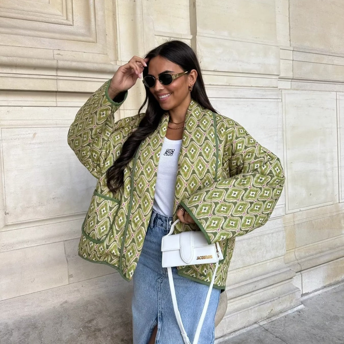 Maya | Gesteppte Wickeljacke