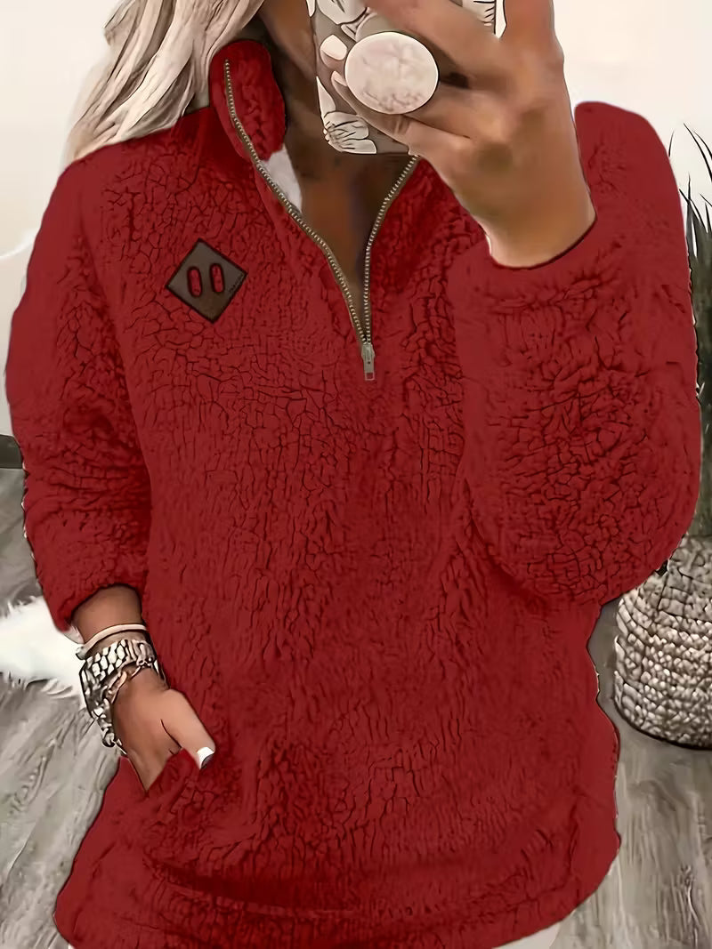 Humera™ | Eleganter Reißverschluss-Pullover+