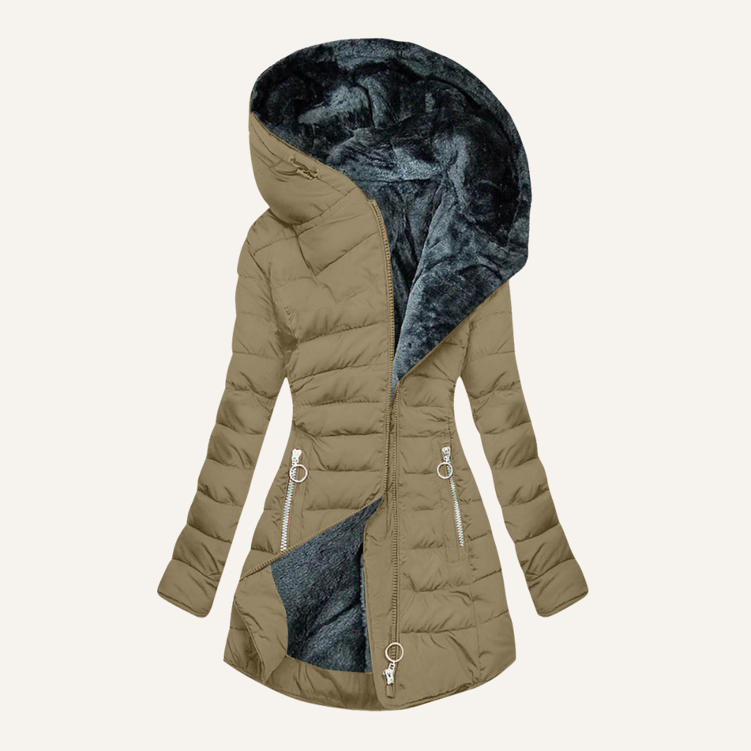 Gina | Daunenjacke mit Fellfutter