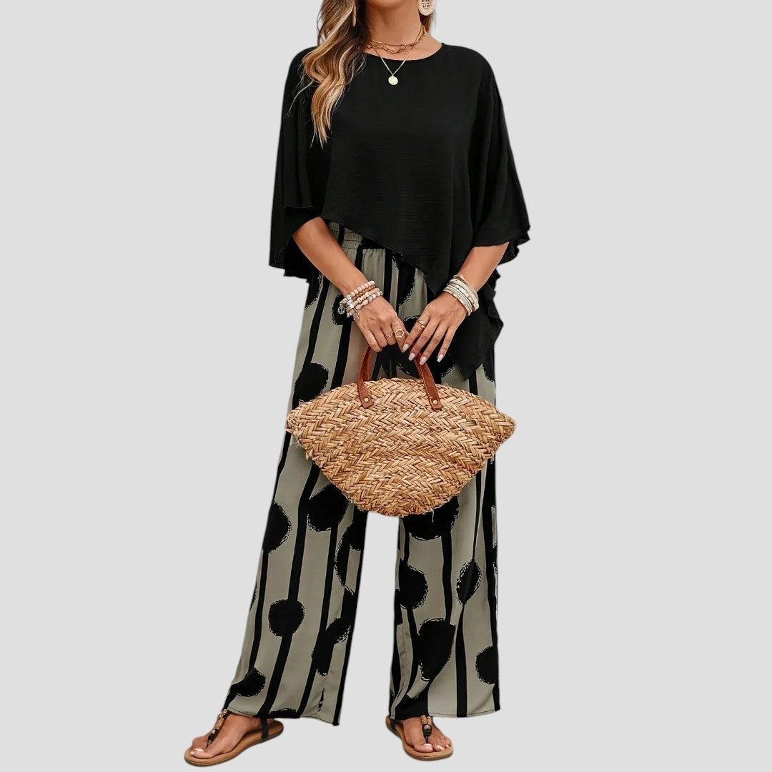 ELISKA | DAMENSET MIT ASYMMETRISCHEM TOP