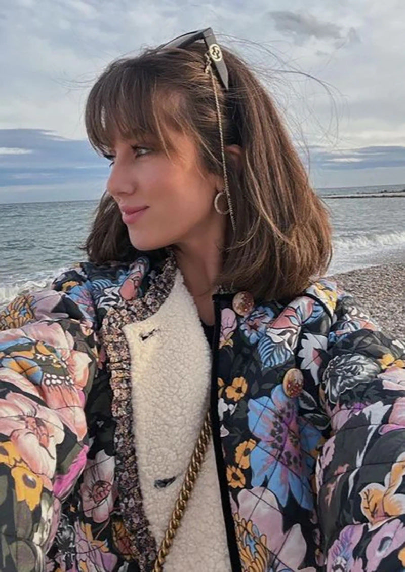Lala | Jacke im Vintage-Bloom-Stil