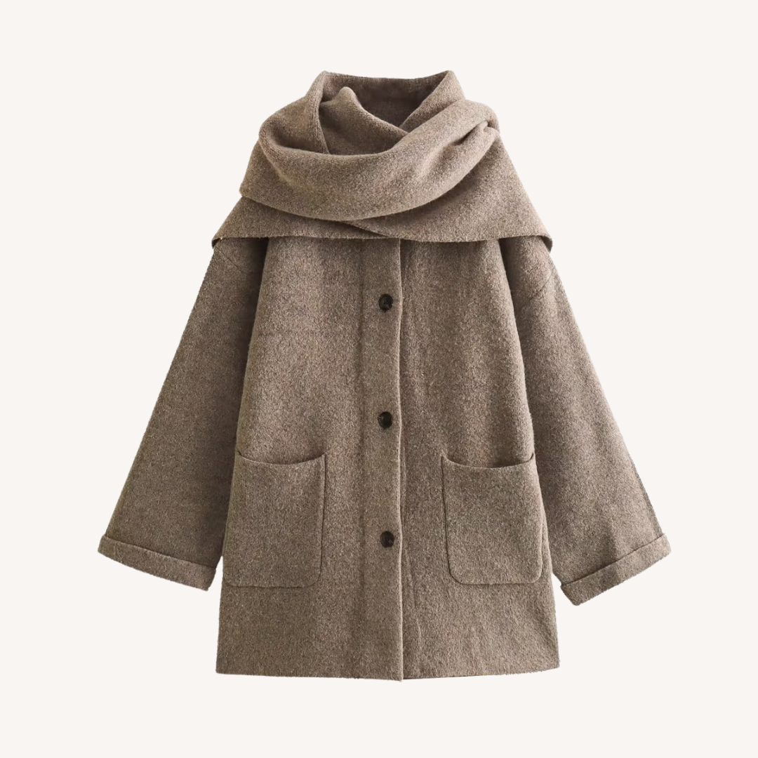 Jodie | Strickjacke mit Schal