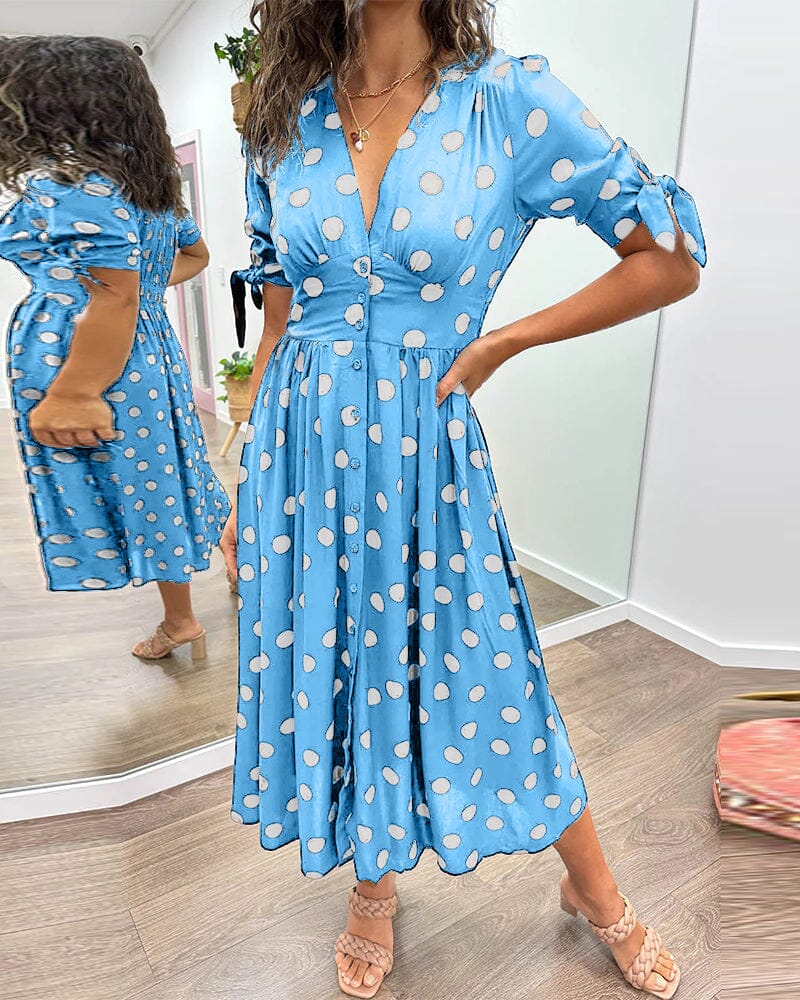 GISELLE I GEPUNKTETEM MIDIKLEID
