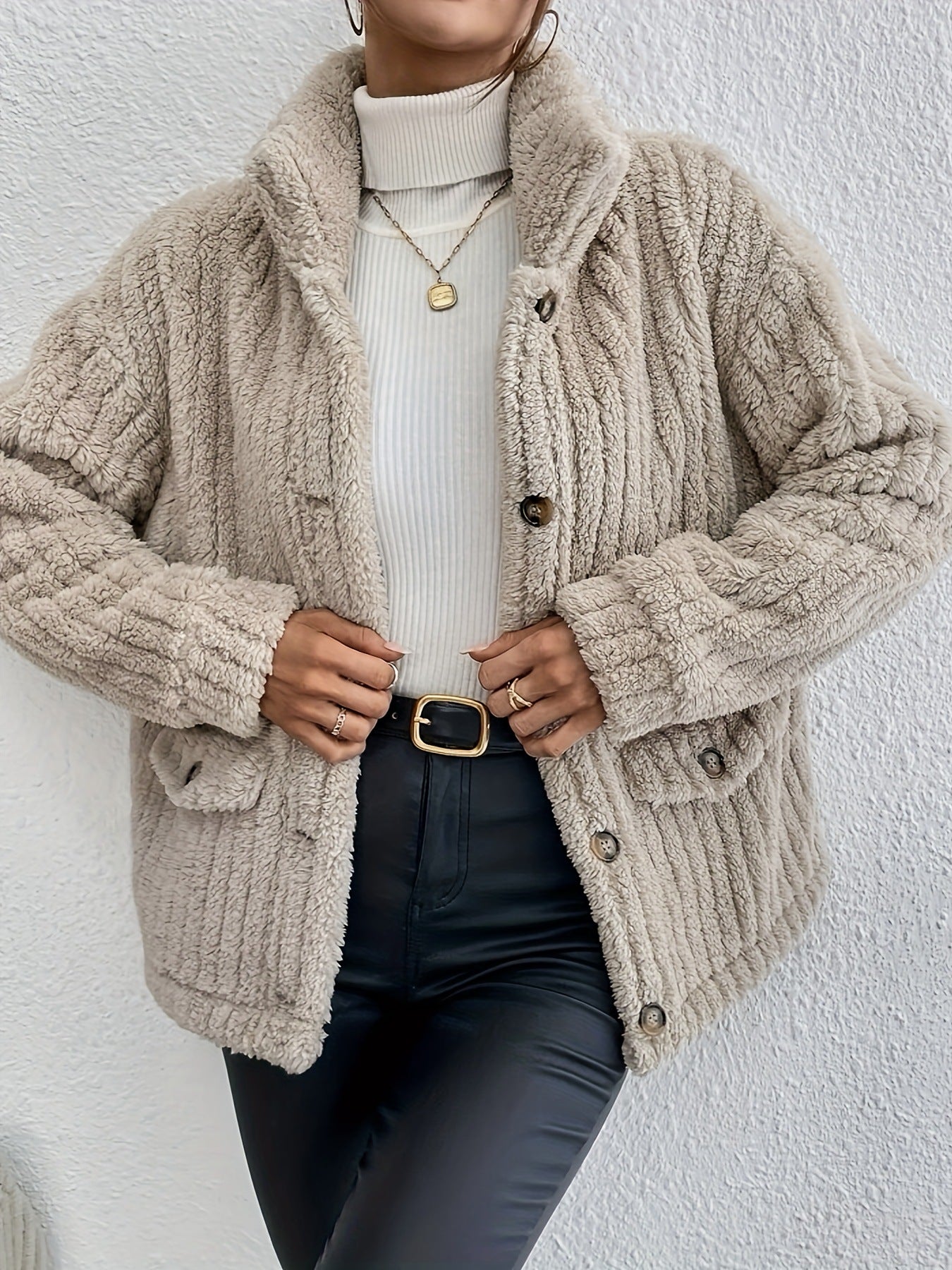 NOVA™ | Wendbarer Samt-Cardigan mit Knopfleiste