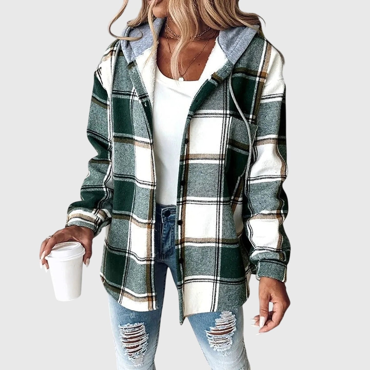 Martina™ | Damen Mesh-Jacke mit Knopfleiste