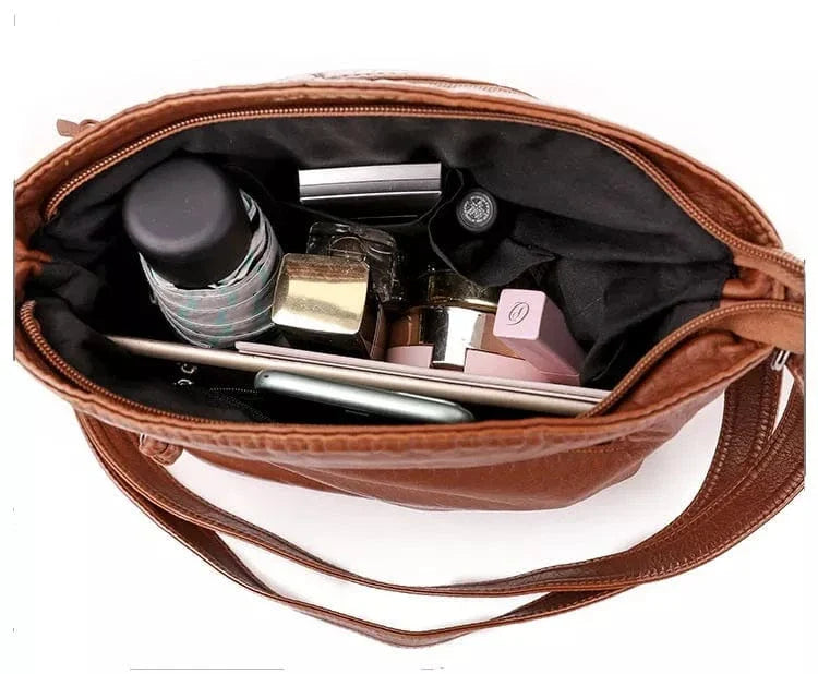 Freya – Leder-Schultertasche