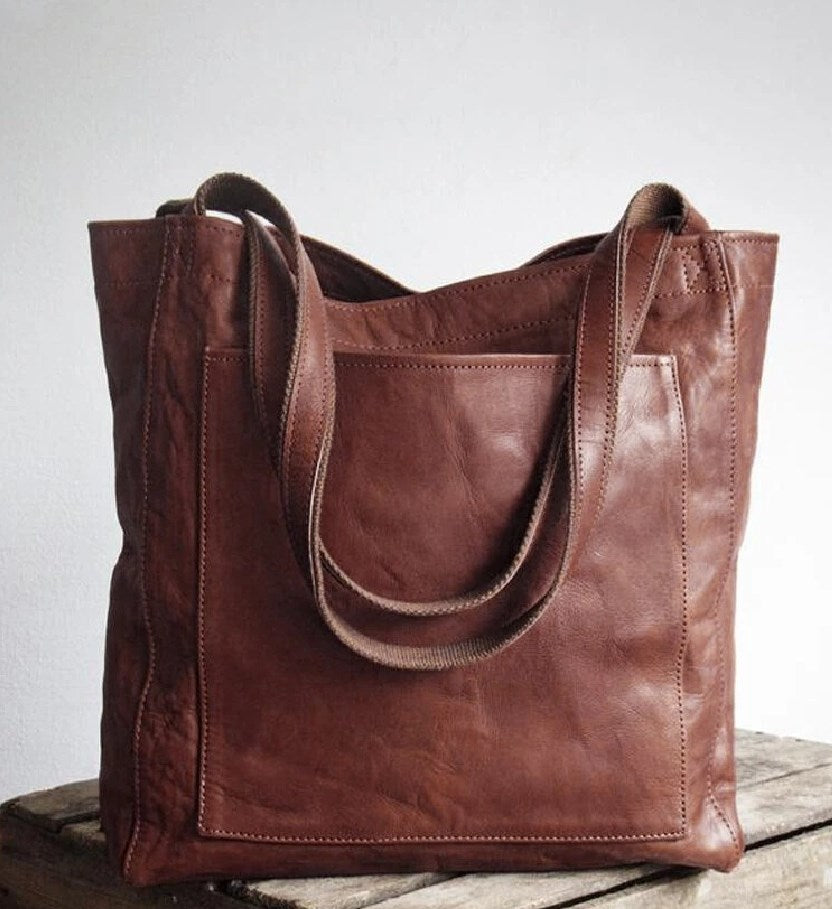 Ella™ | Klassische Leder-Tote