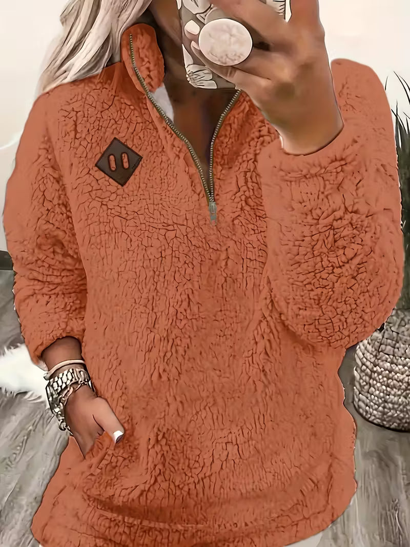 Humera™ | Eleganter Reißverschluss-Pullover+