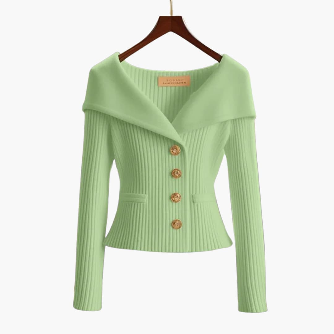 KIM™ - Gerippter Cardigan mit Knopfleiste